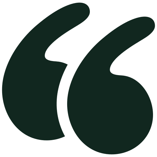 Large black quotation marks icon
